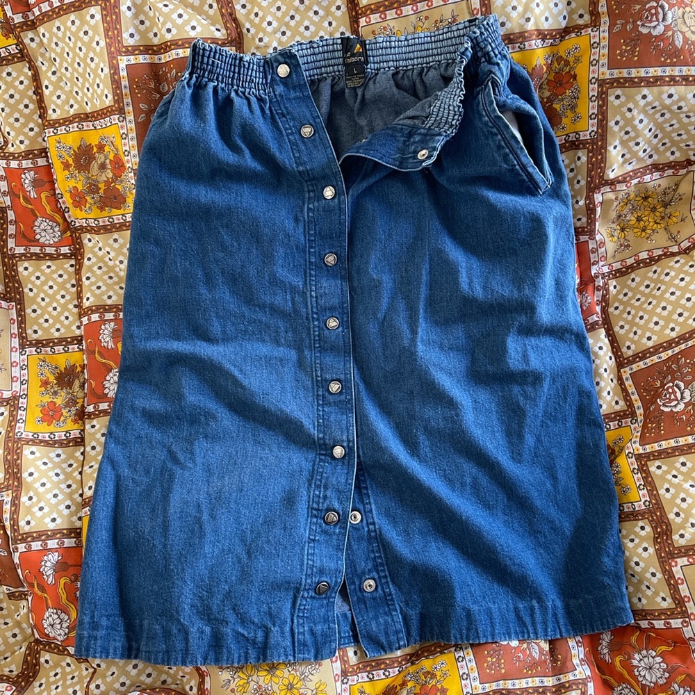 Vintage Liz Clairborne Denim Skirt